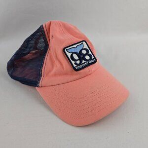 Vineyard Vines Hat Mens Trucker Blue Coral Whale 98 Tail Logo Patch Snapback Gen